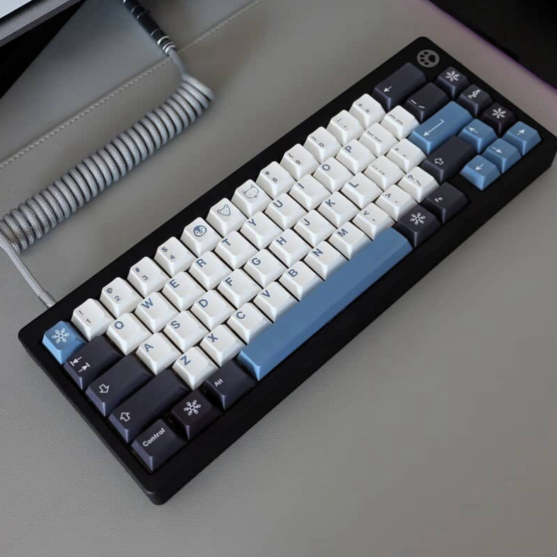 kit de cubierta de teclado nieve en un teclado mecánico