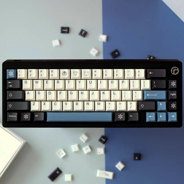 nieve de las teclas en un teclado mecánico suelto